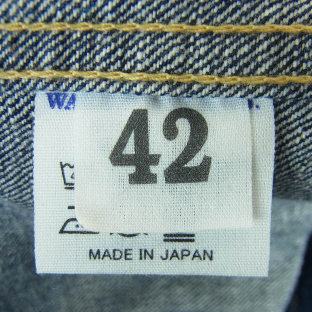 WAREHOUSE ウエアハウス S2000XX Dead Stock Blue デッドストックブルー WW２ アーリーモデル ピンクセルヴィッチ デニム ジャケット インディゴブルー系 42【中古】