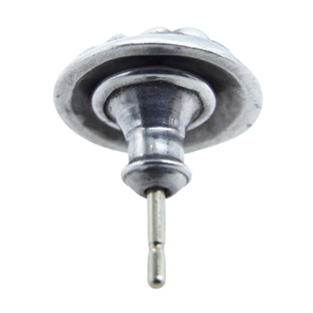 CHROME HEARTS クロムハーツ（原本無） STUD CRSBLL クロスボール スタッド ピアス シルバー系【中古】