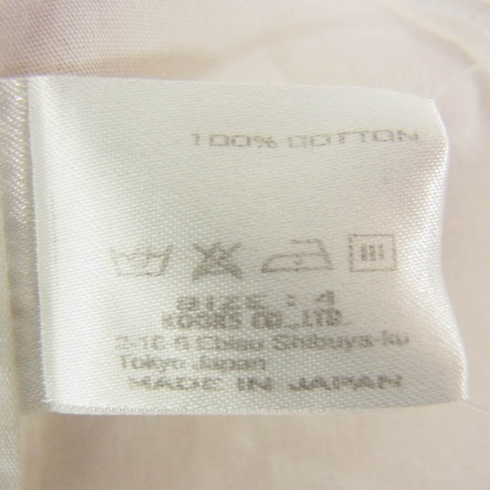 NUMBER(N)INE ナンバーナイン F08-NS013 レギュラカラー ピンタック 長袖 ドレス シャツ ホワイト系 4【中古】