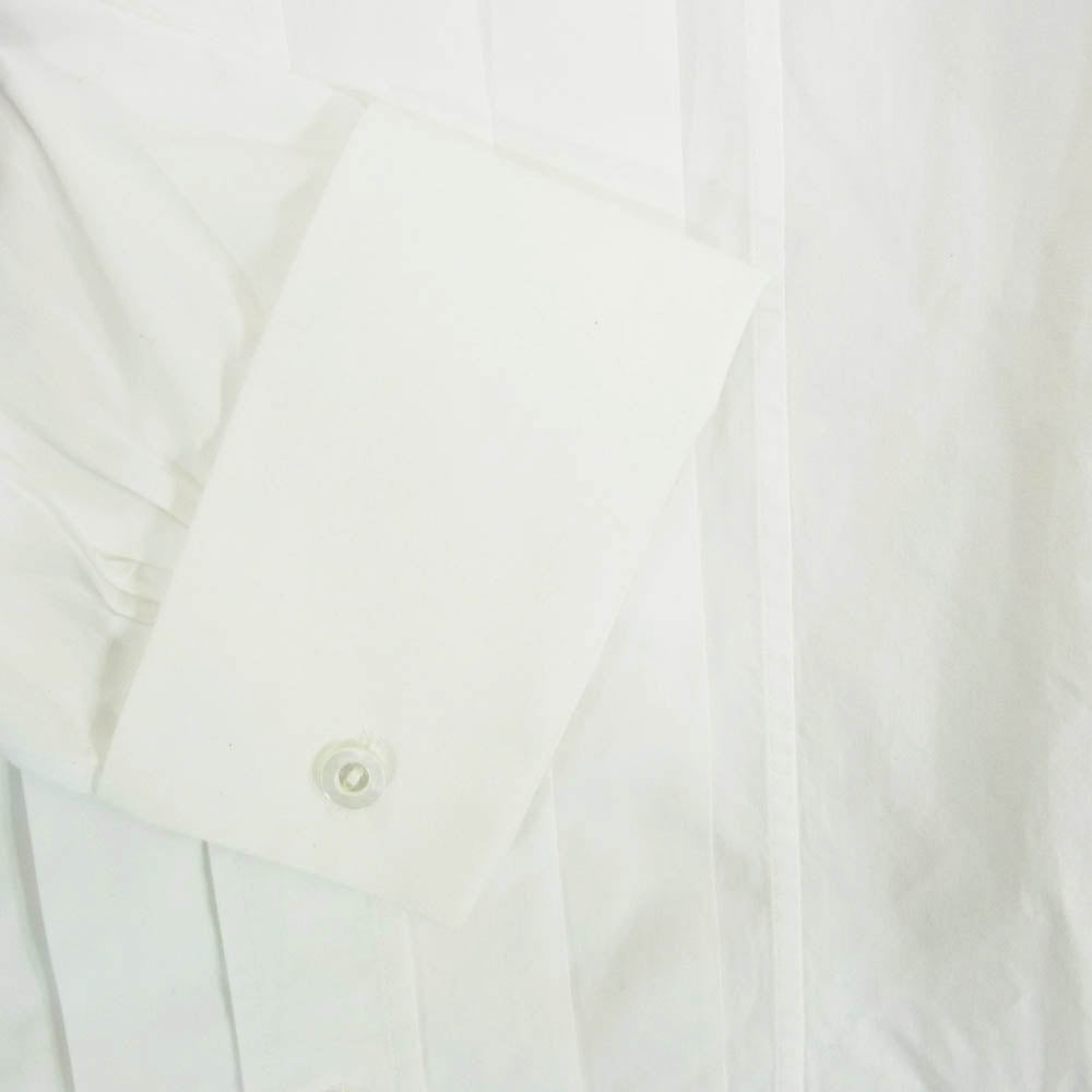 NUMBER(N)INE ナンバーナイン F08-NS013 レギュラカラー ピンタック 長袖 ドレス シャツ ホワイト系 4【中古】