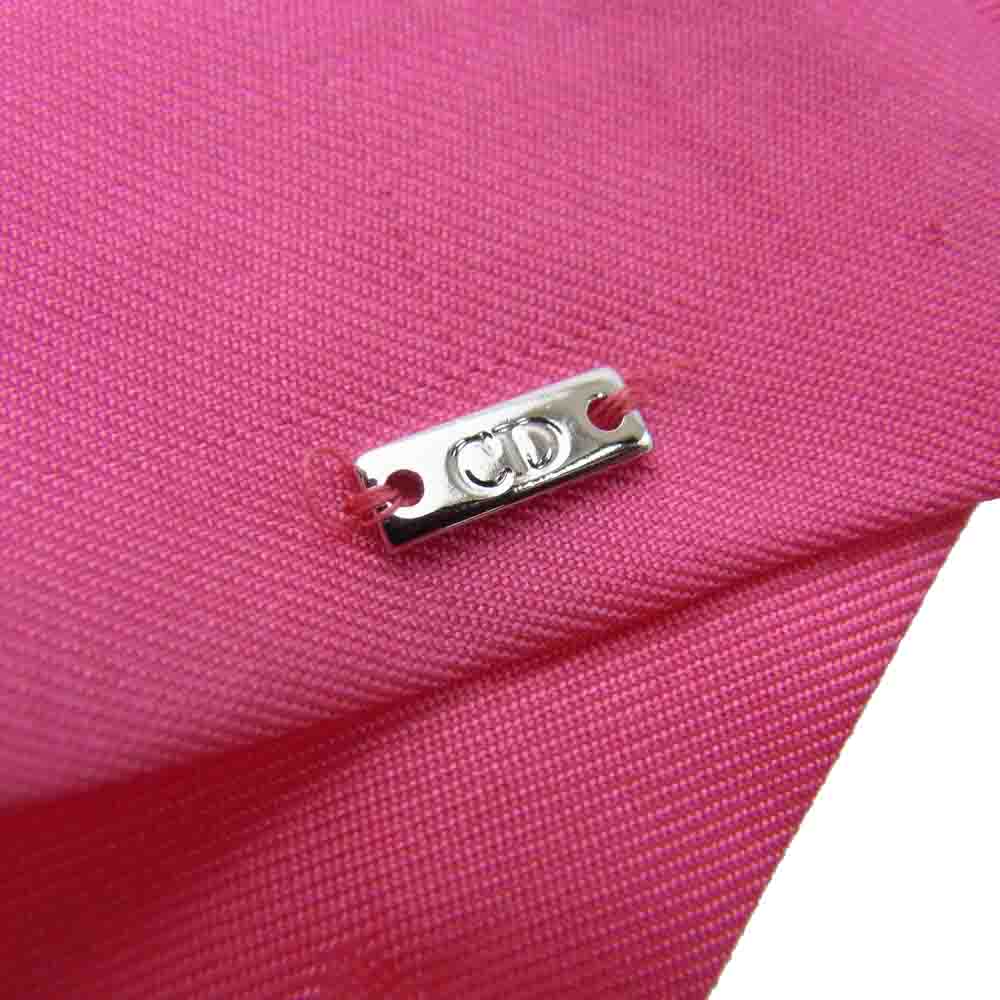 DIOR HOMME ディオールオム シルク ミッツァ ナロースカーフ ピンク系【中古】