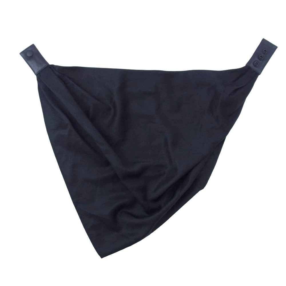 DIOR HOMME ディオールオム シルク スナップボタン ラップスカーフ ブラック系【中古】