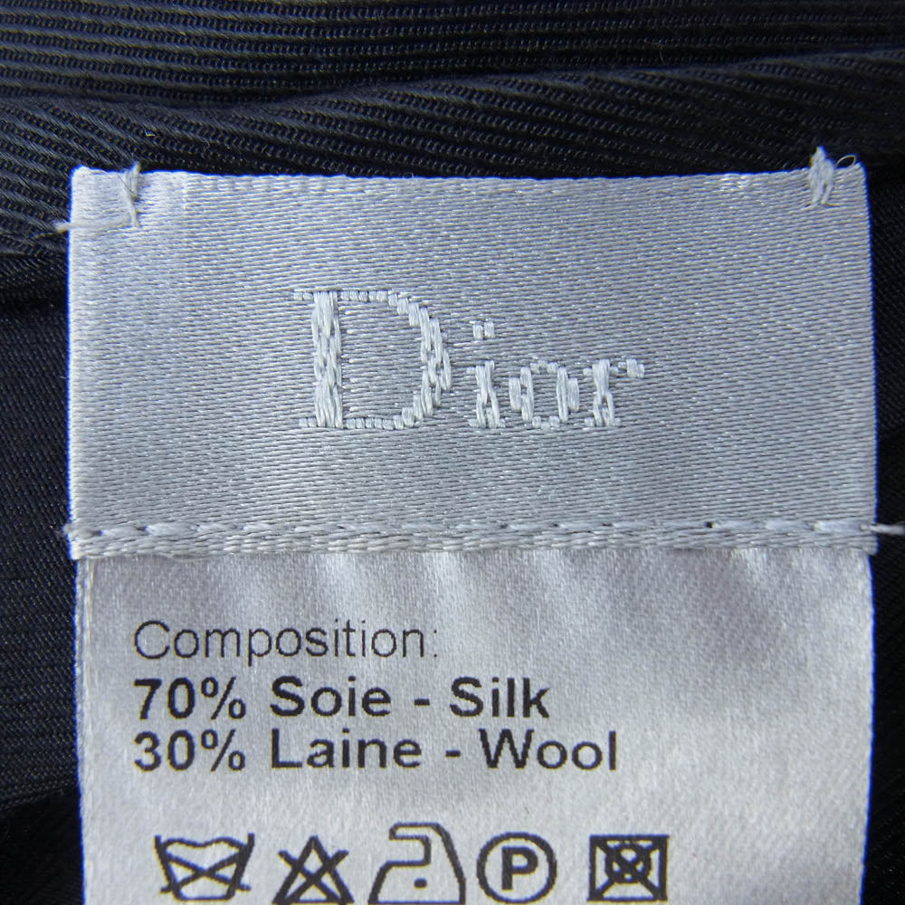 DIOR HOMME ディオールオム シルク スナップボタン ラップスカーフ ブラック系【中古】