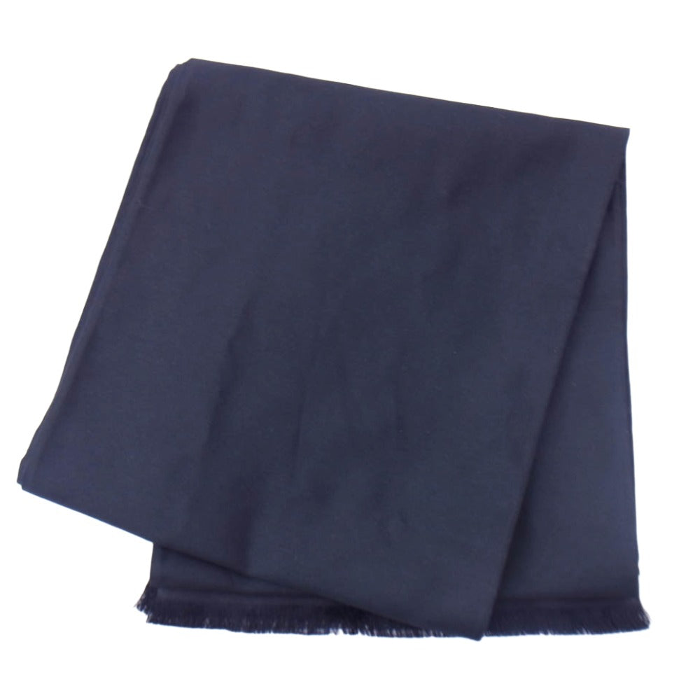 Dior ディオール シルク ロゴ フリンジ ストール ブラック系【中古】