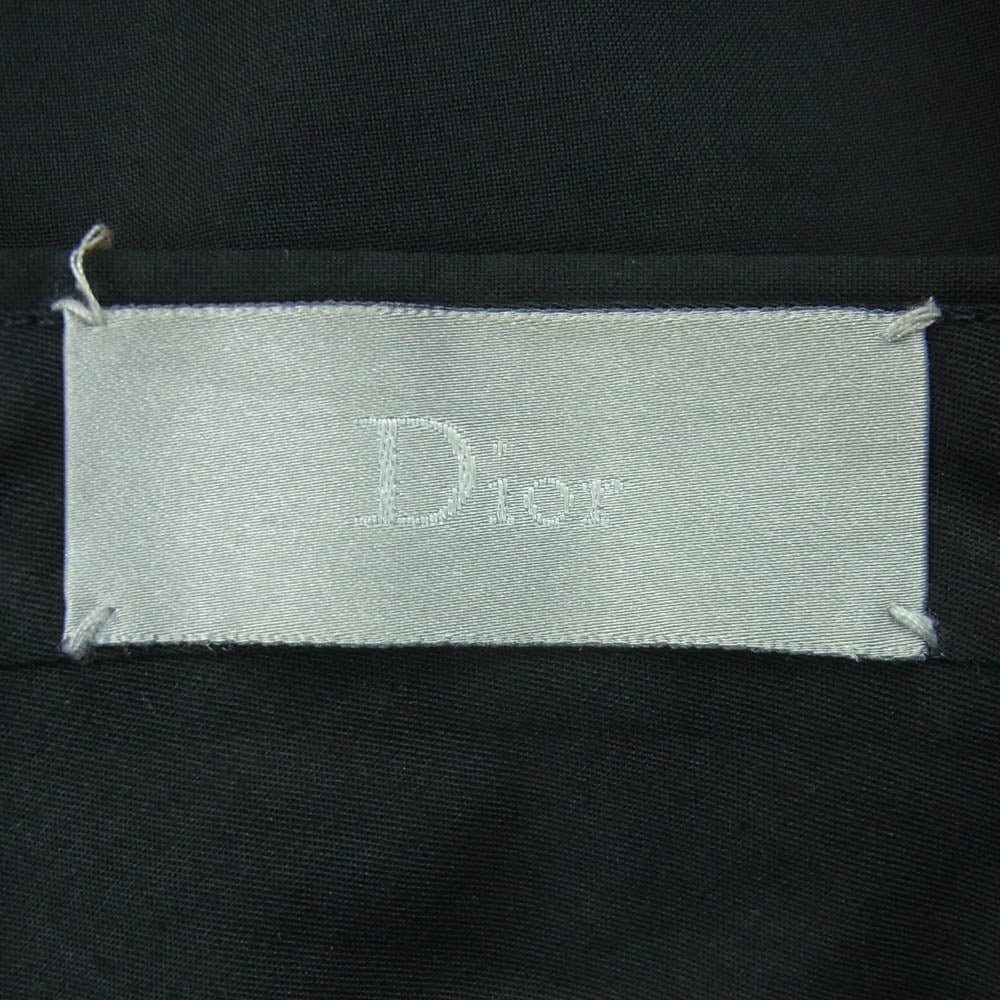 DIOR HOMME ディオールオム 05SS 5EH1014813 エディ期 ウール ワイド スラックス パンツ イタリア製 ブラック系 50【中古】
