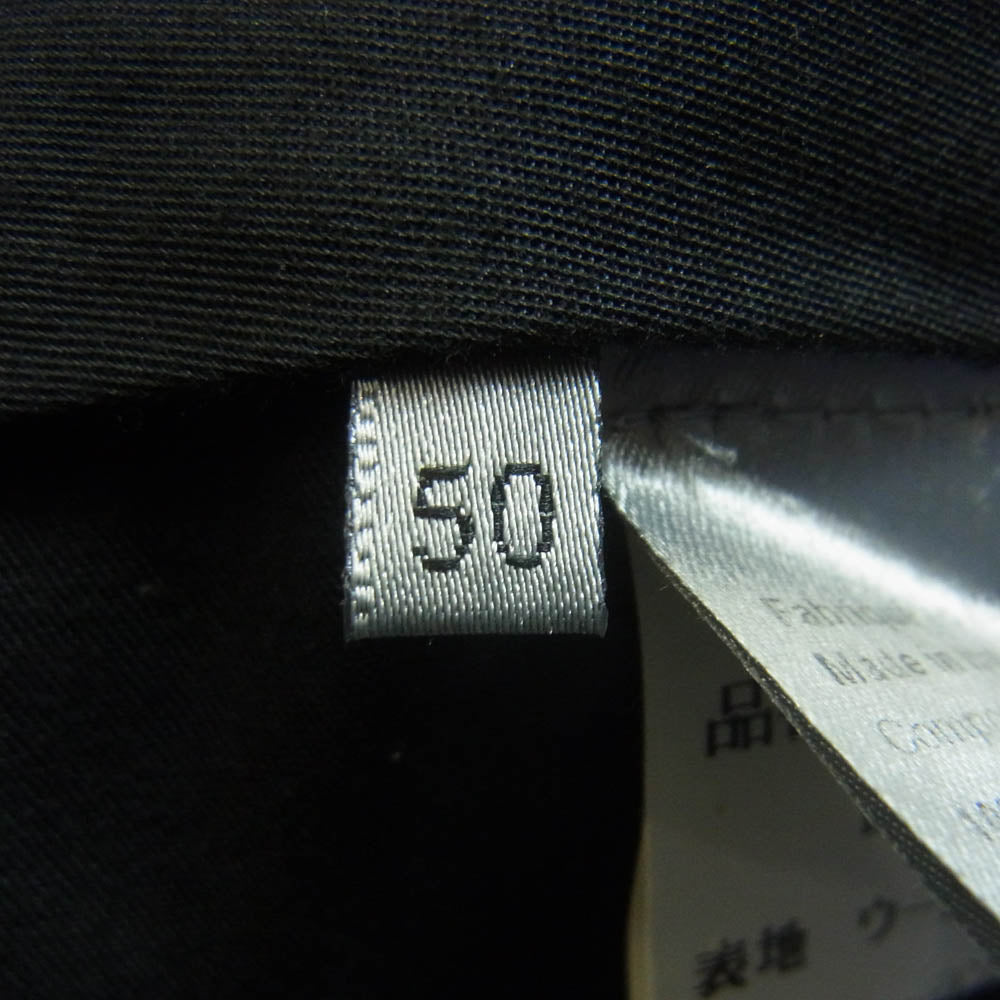 DIOR HOMME ディオールオム 05SS 5EH1014813 エディ期 ウール ワイド スラックス パンツ イタリア製 ブラック系 50【中古】