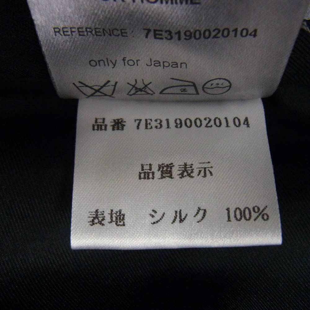 DIOR HOMME ディオールオム 7E3190020104 エディ期 シルク ラップ スカート ブラック系 46【中古】