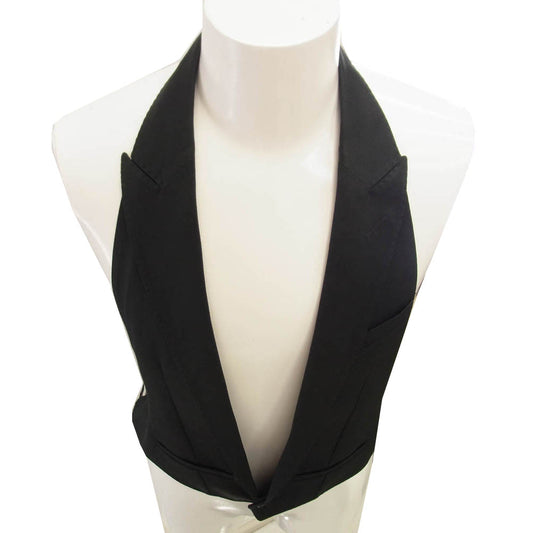 DIOR HOMME ディオールオム 6EH1061821 エディ期 ピークドラペル ジレ ベスト ブラック系 46【中古】