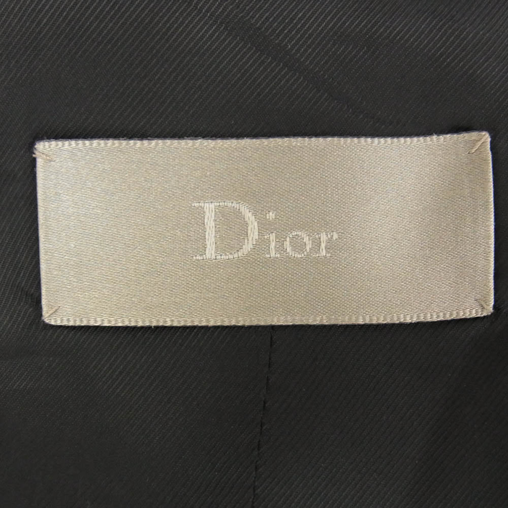 DIOR HOMME ディオールオム 6EH1061821 エディ期 ピークドラペル ジレ ベスト ブラック系 46【中古】