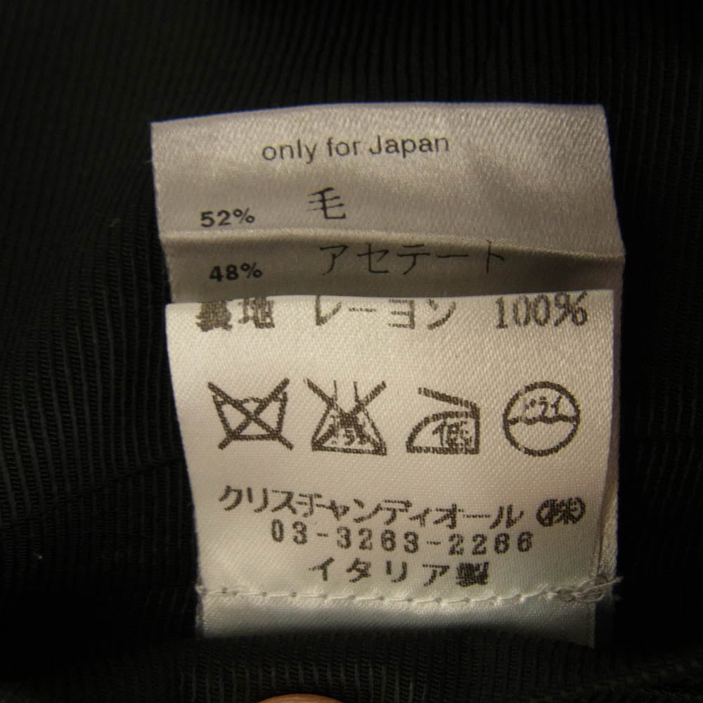 DIOR HOMME ディオールオム 6EH1061821 エディ期 ピークドラペル ジレ ベスト ブラック系 46【中古】