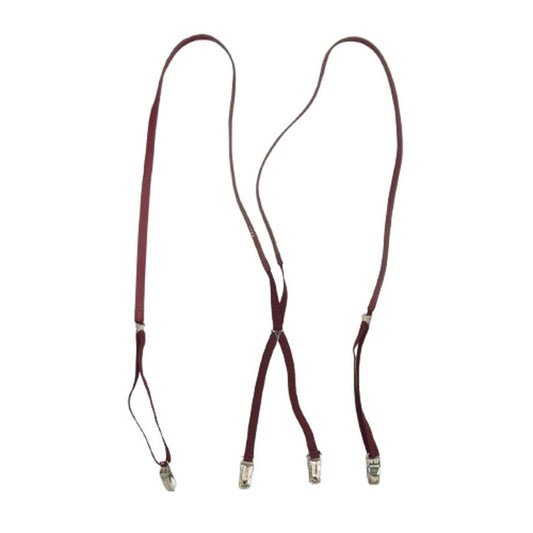 DIOR HOMME ディオールオム 06SS 175-BM-1025 エディ期 レザー ナロー サスペンダー レッド系【中古】