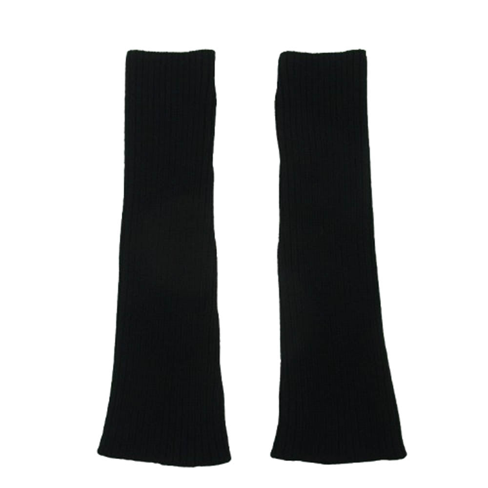 DIOR HOMME ディオールオム 04AW 4HH4092311 エディ期 レザートリム サムホール ニット アームウォーマー ブラック系【中古】