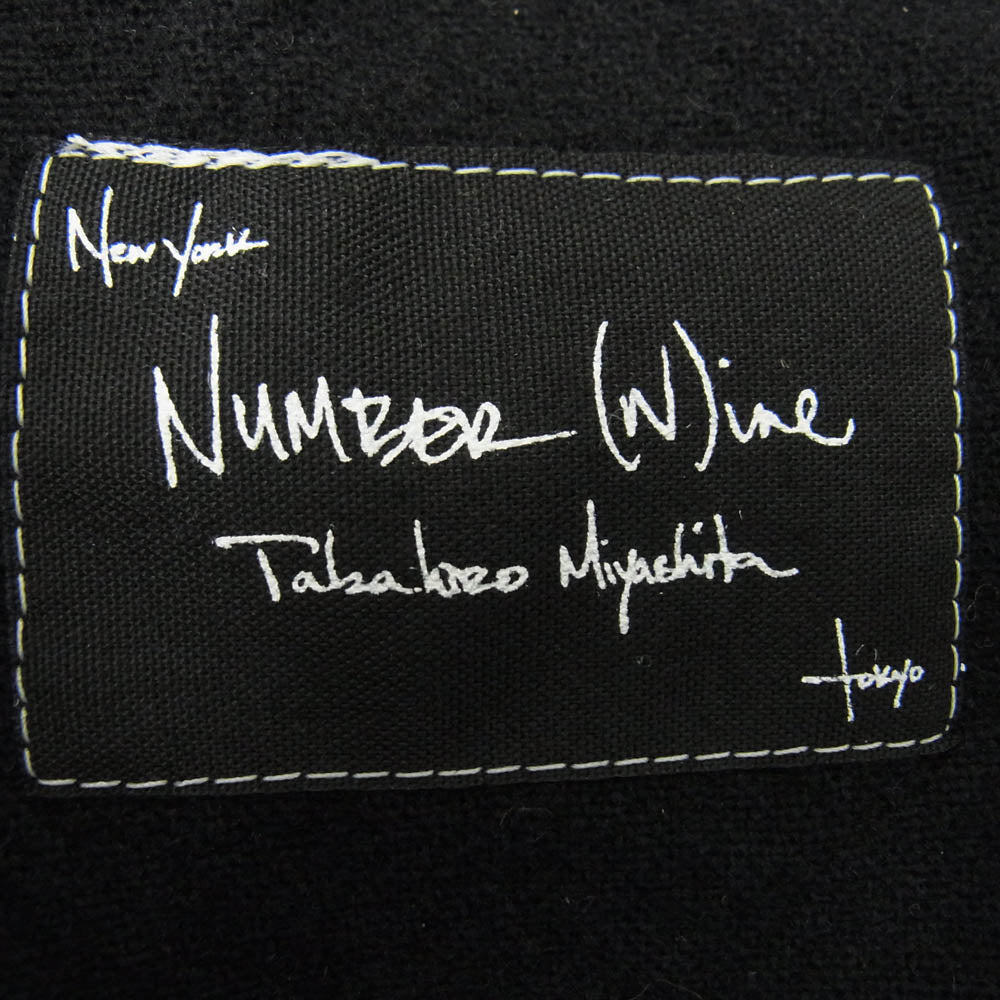 NUMBER(N)INE ナンバーナイン 07AW F07-NP009A LOVE GOD MURDER期 アーカイブ 宮下期 ベロアストラップ ウール フリンジ ラップ 巻きスカート ブラック系 MENS【中古】