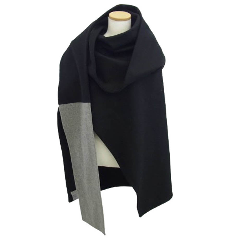 DIOR HOMME ディオールオム 6HH1095005 エディ期 ウール カシミヤ混 マントストール コート ブラック系 グレー系【中古】