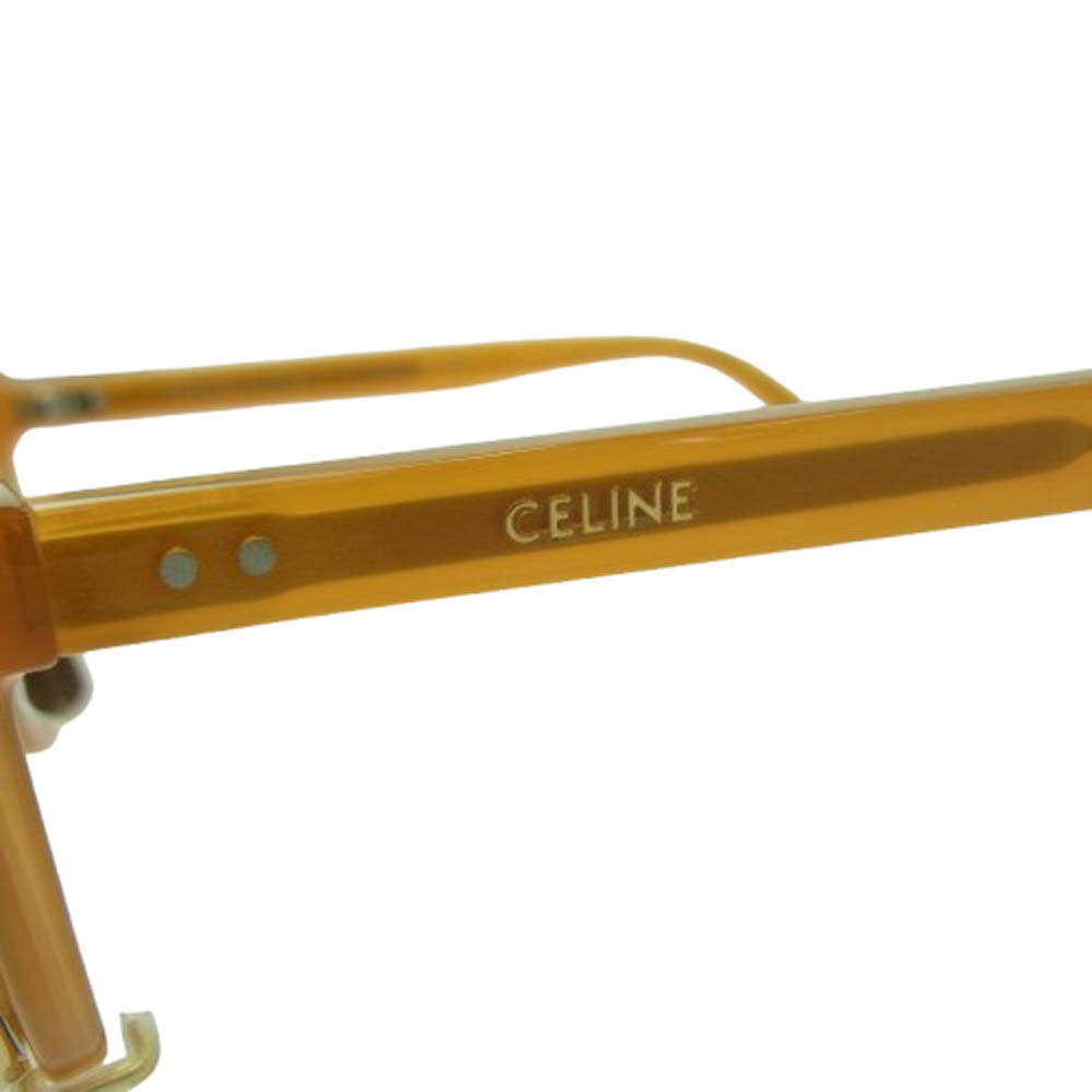 CELINE セリーヌ CL40210U クリップオン ティアドロップ サングラス アイウェア オレンジ系 51□24 145【中古】