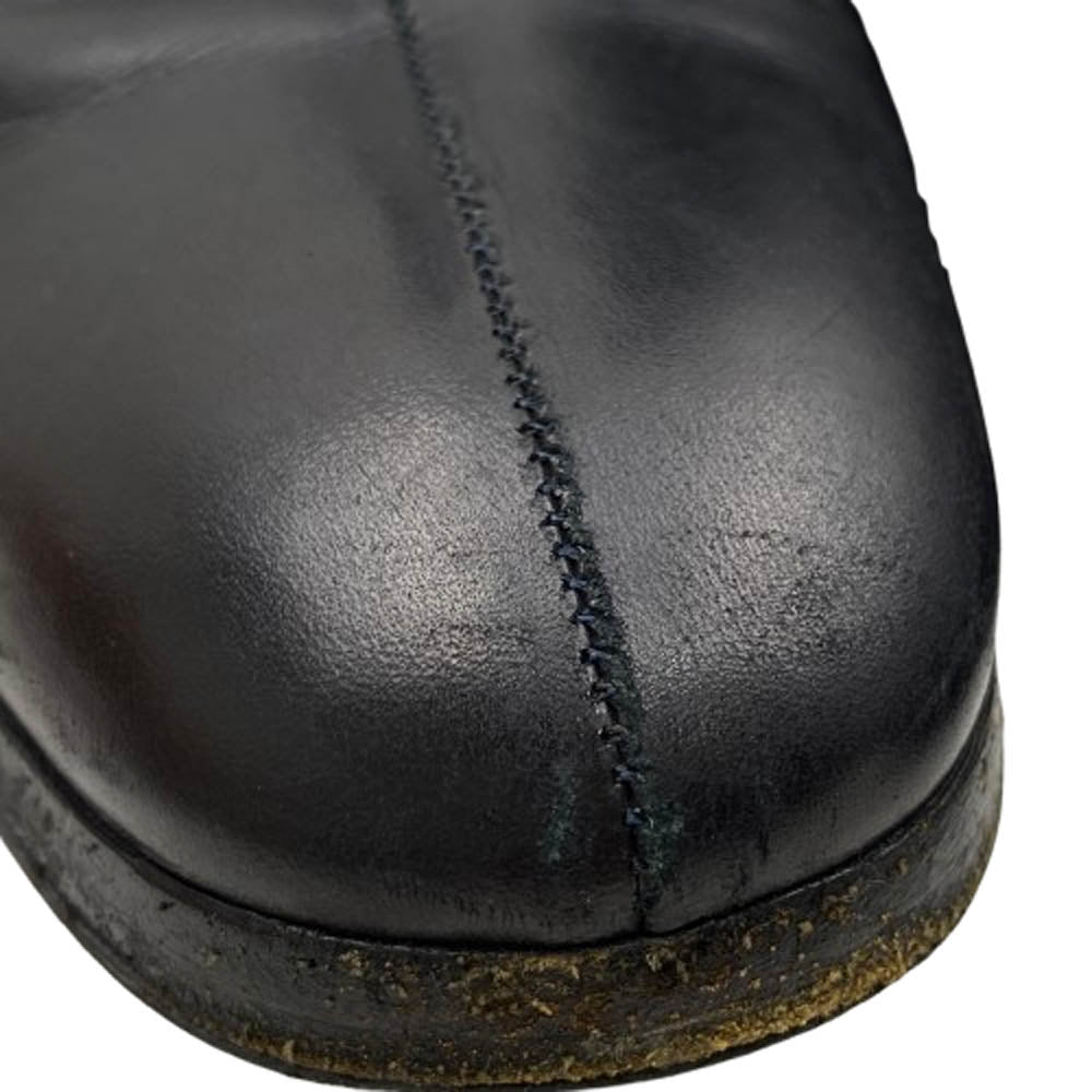 DIOR HOMME ディオールオム エディ期 サイドゴア レザー ヒール ブーツ ブラック系 44【中古】