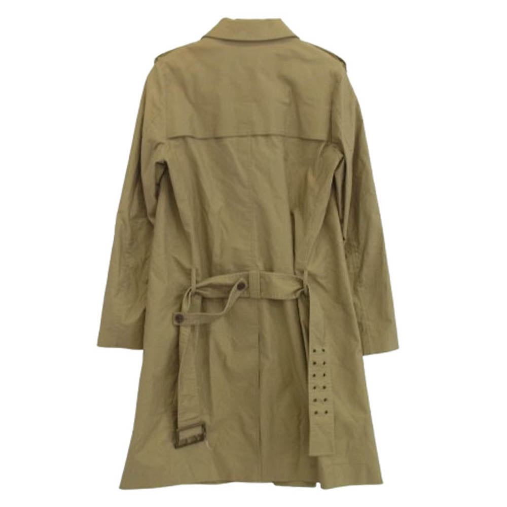 DIOR HOMME ディオールオム 07AW 7H3130500347 エディ期 ポリコットンツイル トレンチ コート ブラウン系 48【中古】