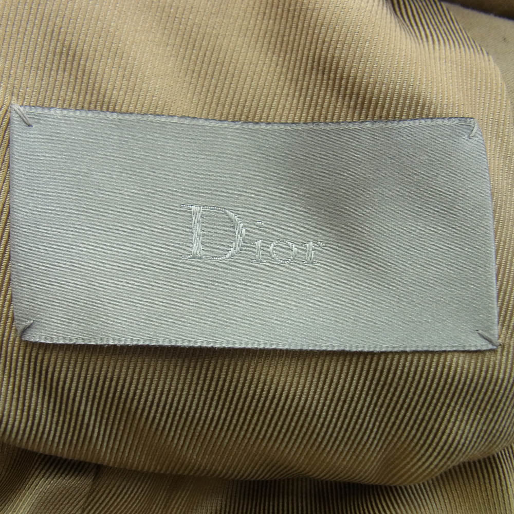 DIOR HOMME ディオールオム 07AW 7H3130500347 エディ期 ポリコットンツイル トレンチ コート ブラウン系 48【中古】