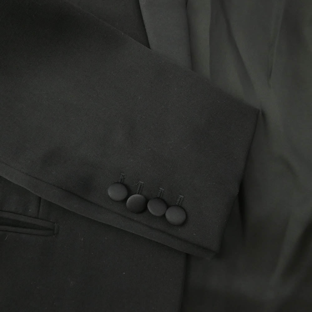 DIOR HOMME ディオールオム 5EH2025224 エディ期 スモーキング タキシード ジャケット ブラック系 48【中古】