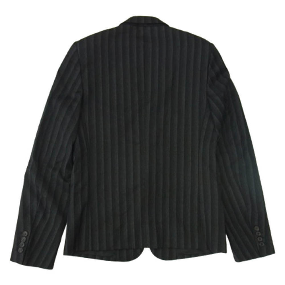 DIOR HOMME ディオールオム 04AW 4HH1021813 エディ期 グラデーション ストライプ 1B テーラード ジャケット ダークグレー系 48【中古】