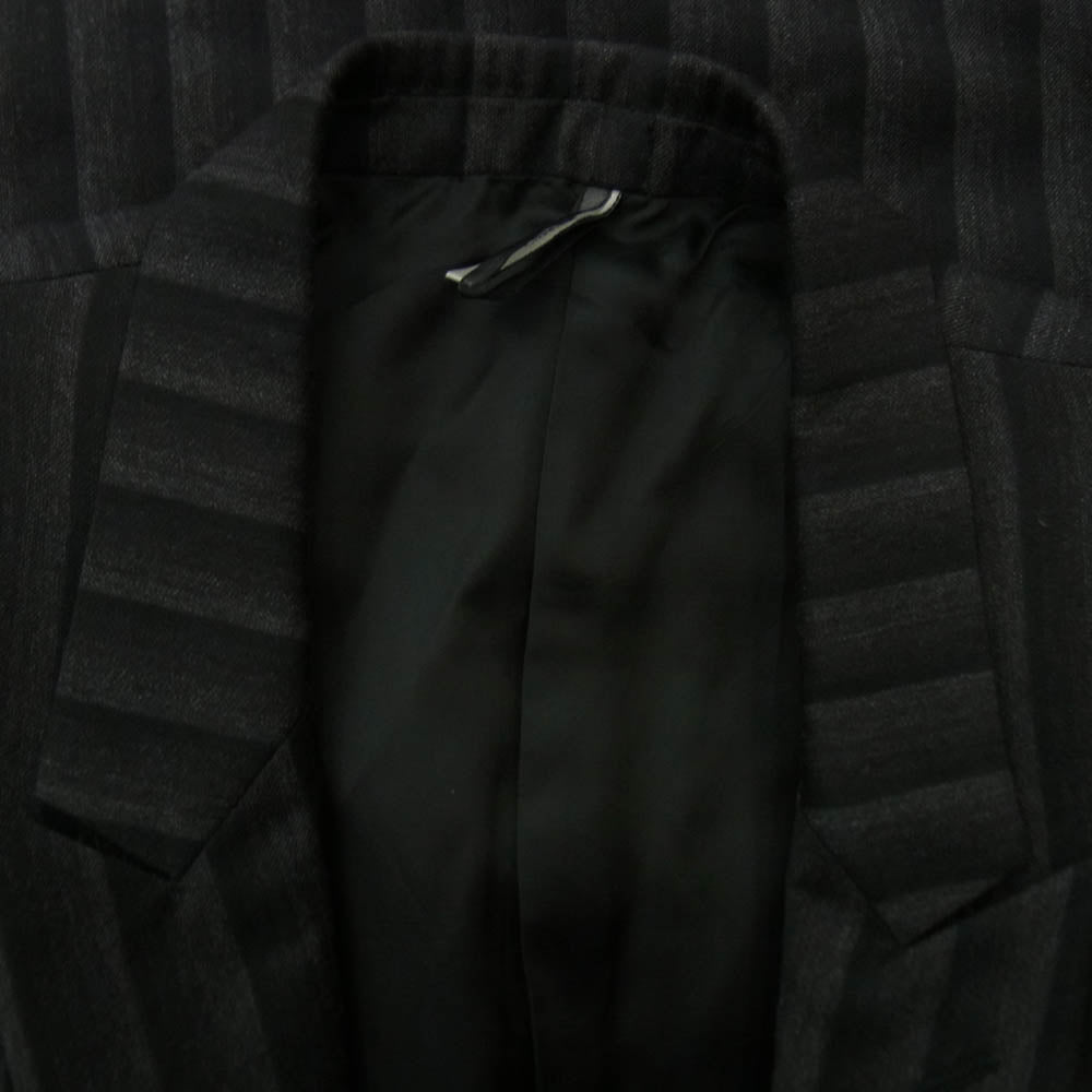 DIOR HOMME ディオールオム 04AW 4HH1021813 エディ期 グラデーション ストライプ 1B テーラード ジャケット ダークグレー系 48【中古】