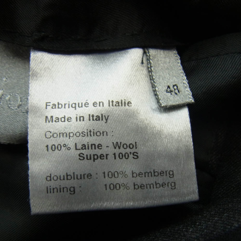 DIOR HOMME ディオールオム 04AW 4HH1021813 エディ期 グラデーション ストライプ 1B テーラード ジャケット ダークグレー系 48【中古】