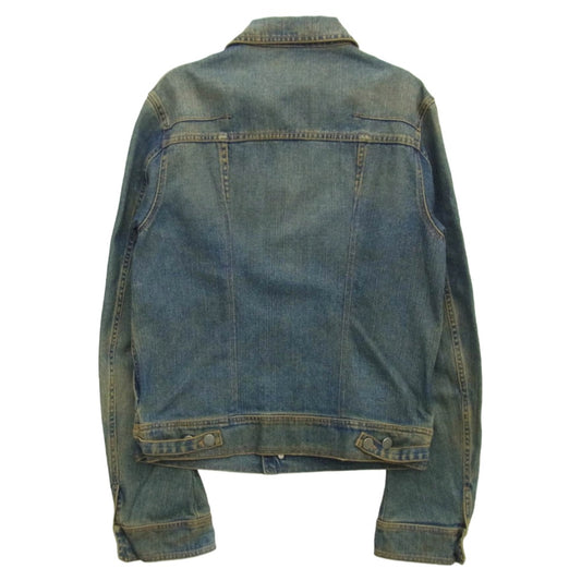 DIOR HOMME ディオールオム 04AW 4HH1049105 エディ期 汚れ加工 デニム ジャケット インディゴブルー系 48【中古】