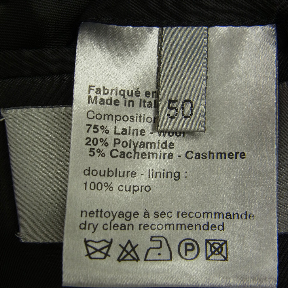 DIOR HOMME ディオールオム 06AW 6HH1024205 エディ期 パイピング ブレザー ジャケット ブラック系 50【中古】