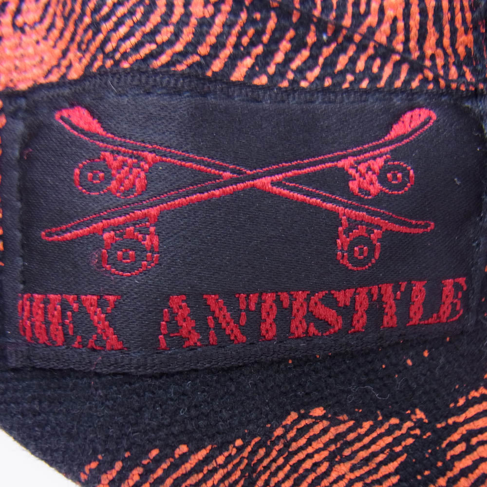 HEX ANTISTYLE ヘックスアンチスタイル ロゴ プリント ボディ ウエスト バック ポーチ オレンジ系【中古】