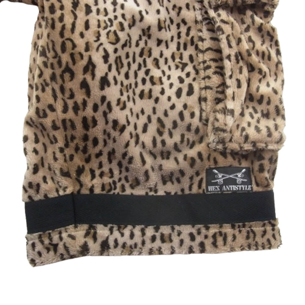 HEX ANTISTYLE ヘックスアンチスタイル ヒョウ柄 レオパード ハーフ パンツ ブラウン系 M【中古】