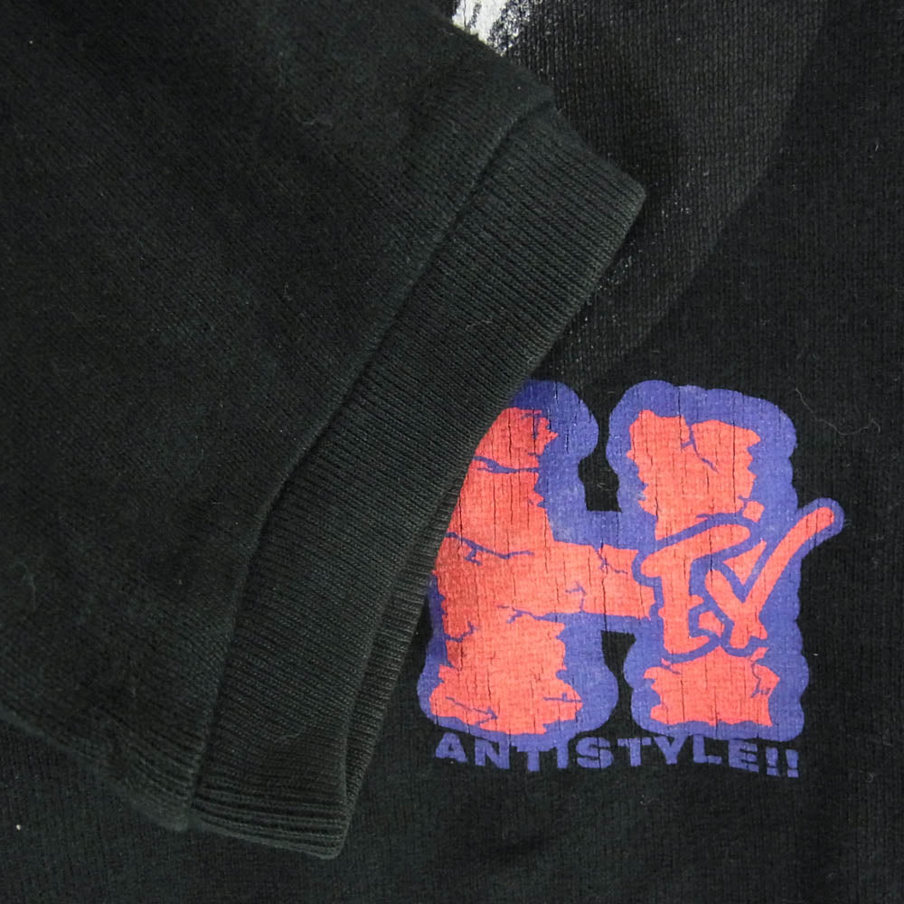 HEX ANTISTYLE ヘックスアンチスタイル フロント プリント 長袖 Tシャツ ブラック系 L【中古】