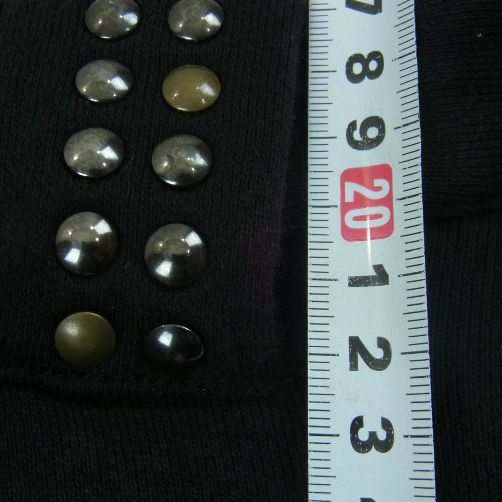 HEX ANTISTYLE ヘックスアンチスタイル 刺繍 スタッズ スウェット 七分丈 ハーフ パンツ ブラック系 M【中古】