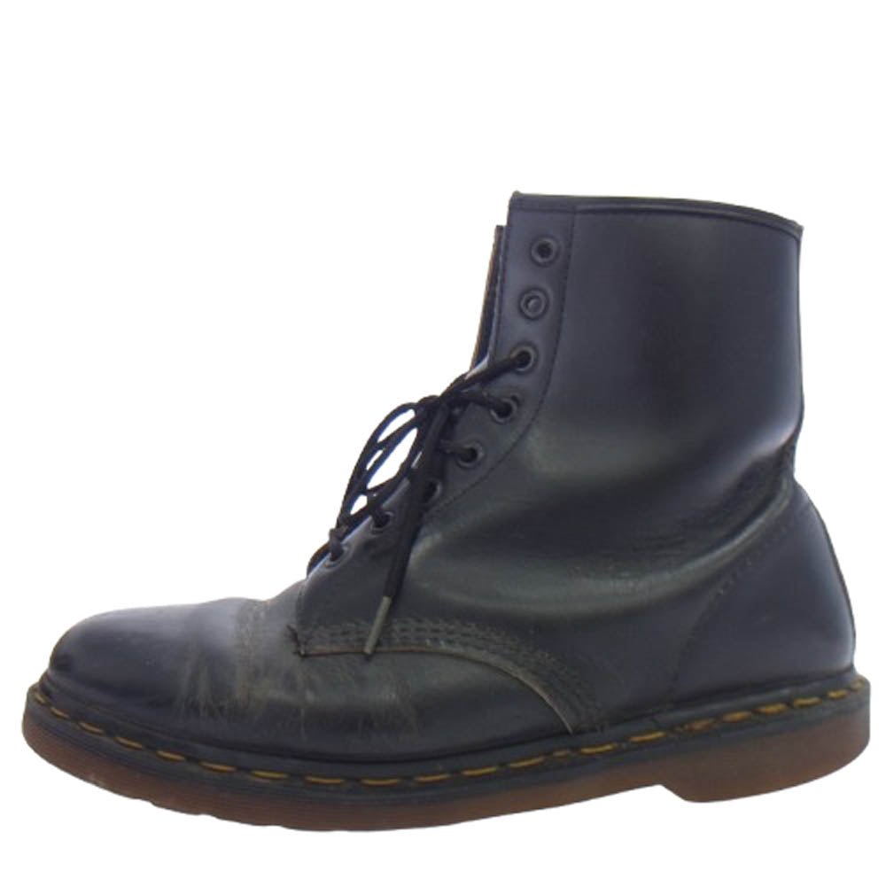 Dr.Martens ドクターマーチン イングランド製 8ホール レザー ブーツ ブラック系【中古】