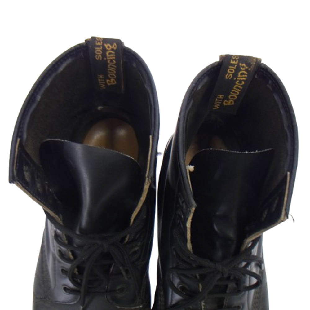 Dr.Martens ドクターマーチン イングランド製 8ホール レザー ブーツ ブラック系【中古】