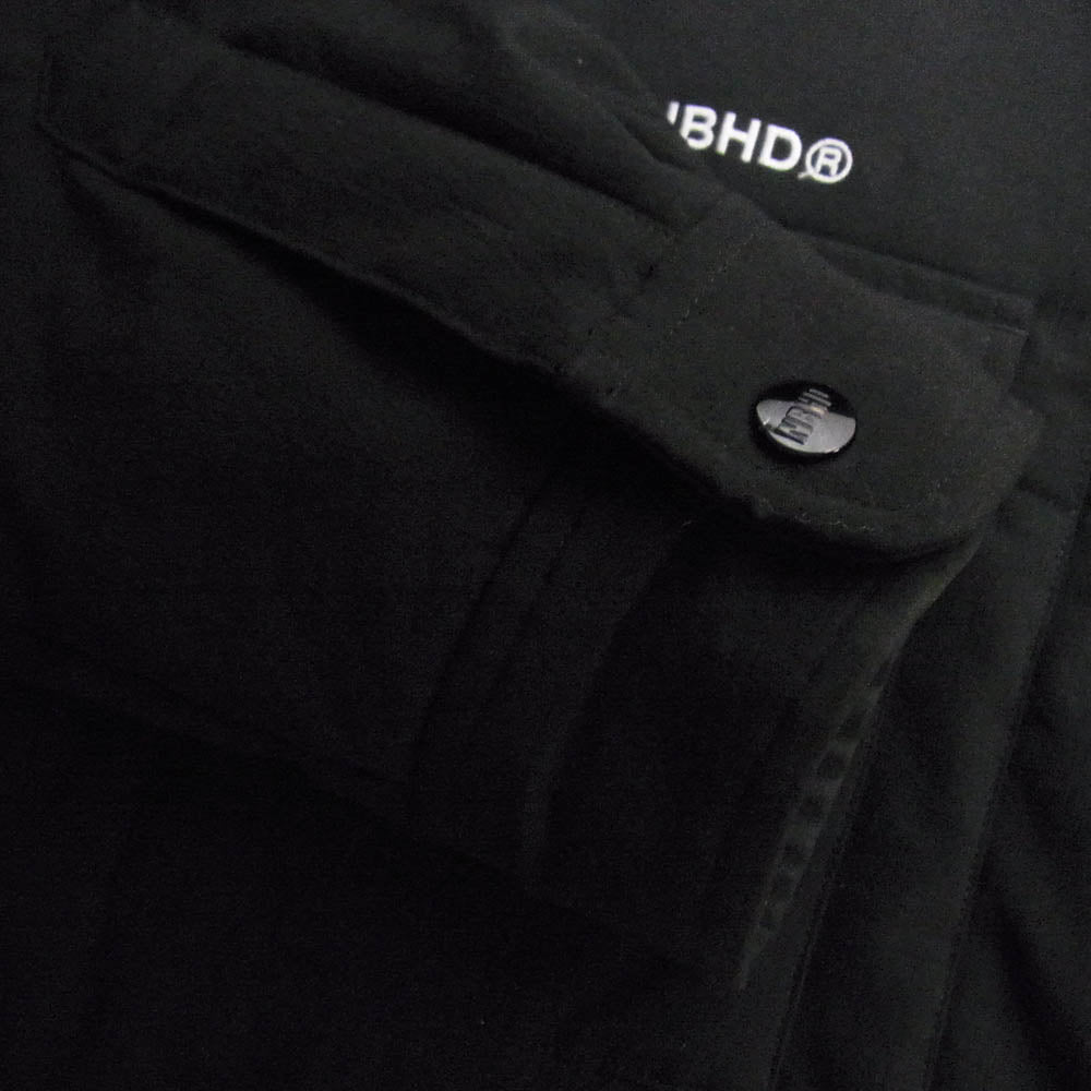 NEIGHBORHOOD ネイバーフッド 24SS 242TSNH-SHM08 PADDED SHIRT LS ロゴ 刺繍 ジャケット ブラック系 L【中古】