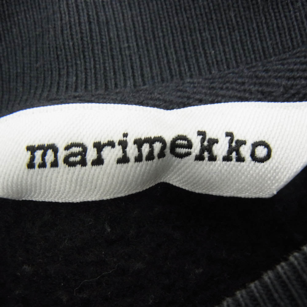 marimekko マリメッコ Loisto Unikko Placement フロントフラワープリント スウェット ブラック系 表記無し【中古】
