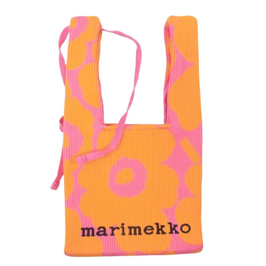 marimekko マリメッコ Knitted Mini Tote Merirosvo メリロスヴォ ミニトートバッグ オレンジ系【中古】