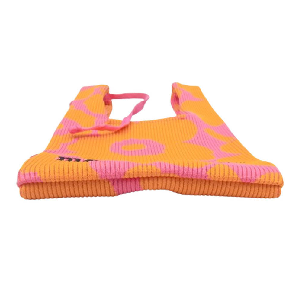 marimekko マリメッコ Knitted Mini Tote Merirosvo メリロスヴォ ミニトートバッグ オレンジ系【中古】