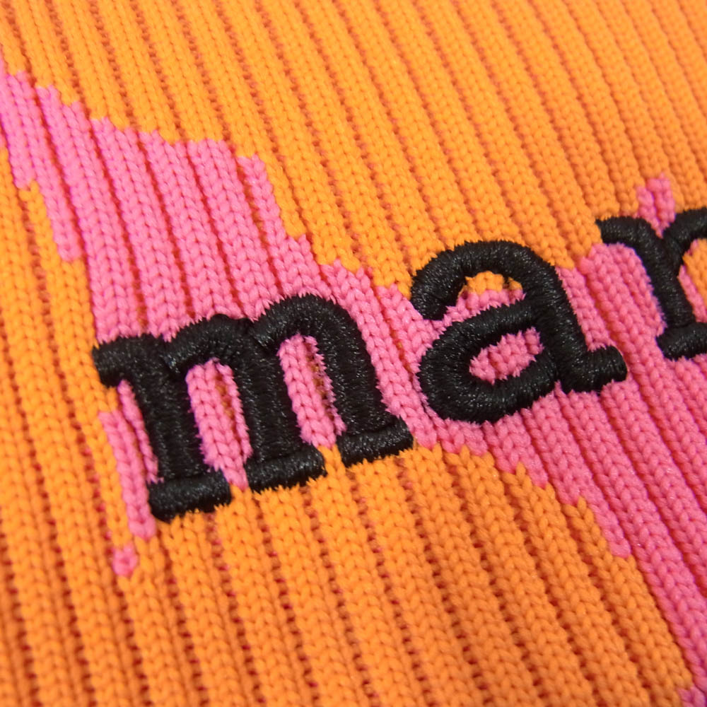 marimekko マリメッコ Knitted Mini Tote Merirosvo メリロスヴォ ミニトートバッグ オレンジ系【中古】