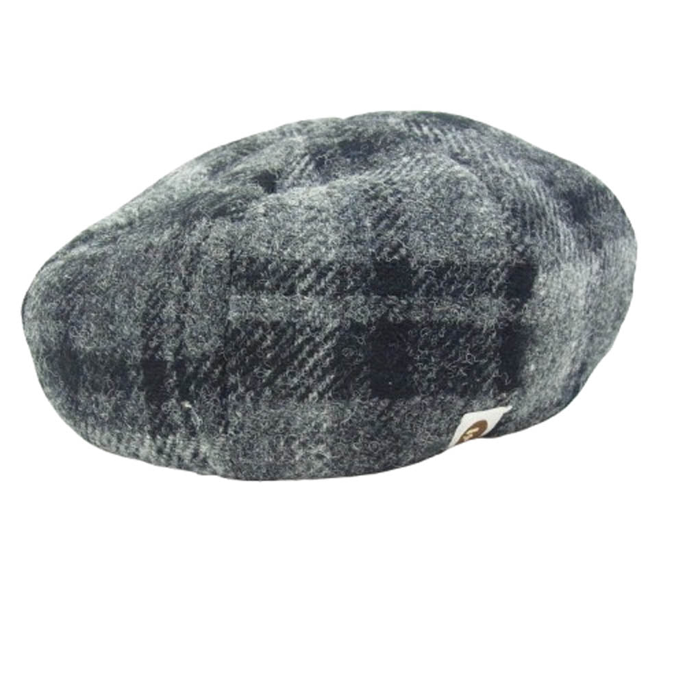 A BATHING APE アベイシングエイプ GORILLA WOOL ウール キャスケット グレー系 ブラック系 M【中古】
