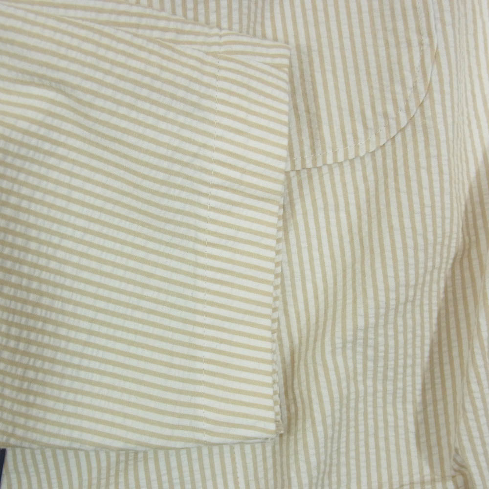 Pherrow's フェローズ 24S-PSCJ1 シアサッカー アンコン テーラード ジャケット ベージュ系 L【美品】【中古】