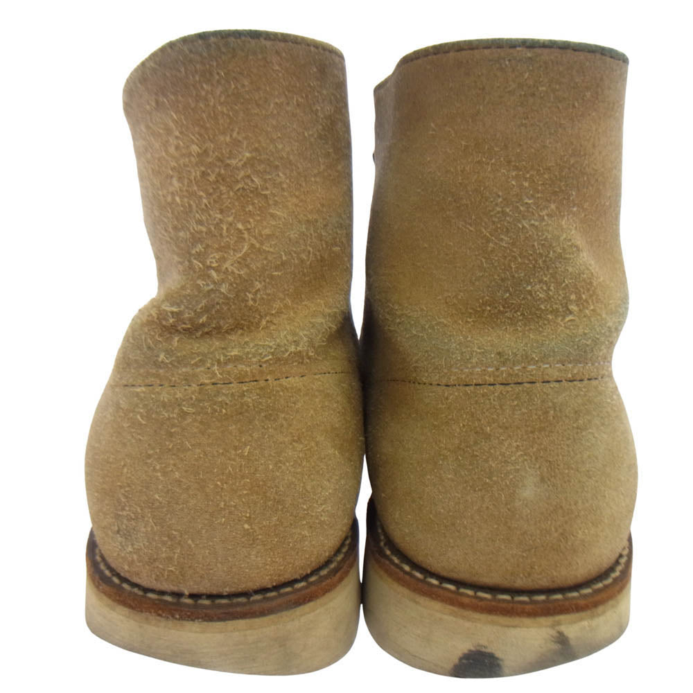 RED WING レッドウィング 8167 刺繍羽タグ アイリッシュセッター プレーントゥ スエード ブーツ ベージュ系 US8E【中古】