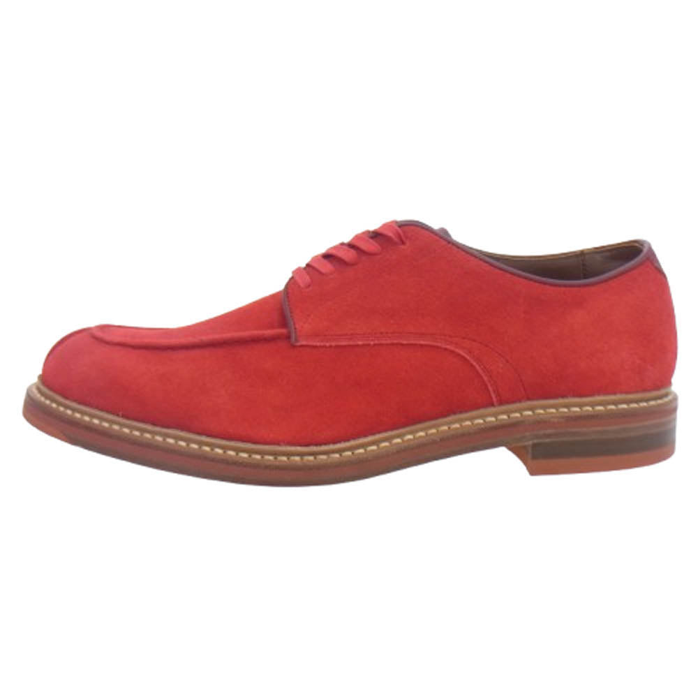 JELADO ジェラード × RHYTHM FOOTWEAR リズムフットウエア カウスエード オックスフォード シューズ レッド系 8【美品】【中古】