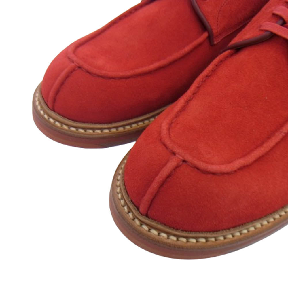JELADO ジェラード × RHYTHM FOOTWEAR リズムフットウエア カウスエード オックスフォード シューズ レッド系 8【美品】【中古】