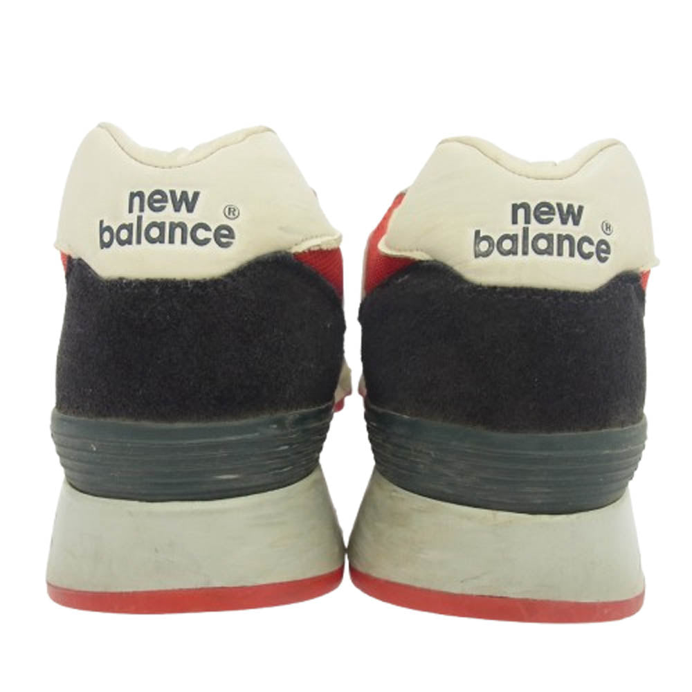 NEW BALANCE ニューバランス M577SMR 英国製 ローカット スニーカー レッド系 ブラック系 グレー系 UK7.5【中古】