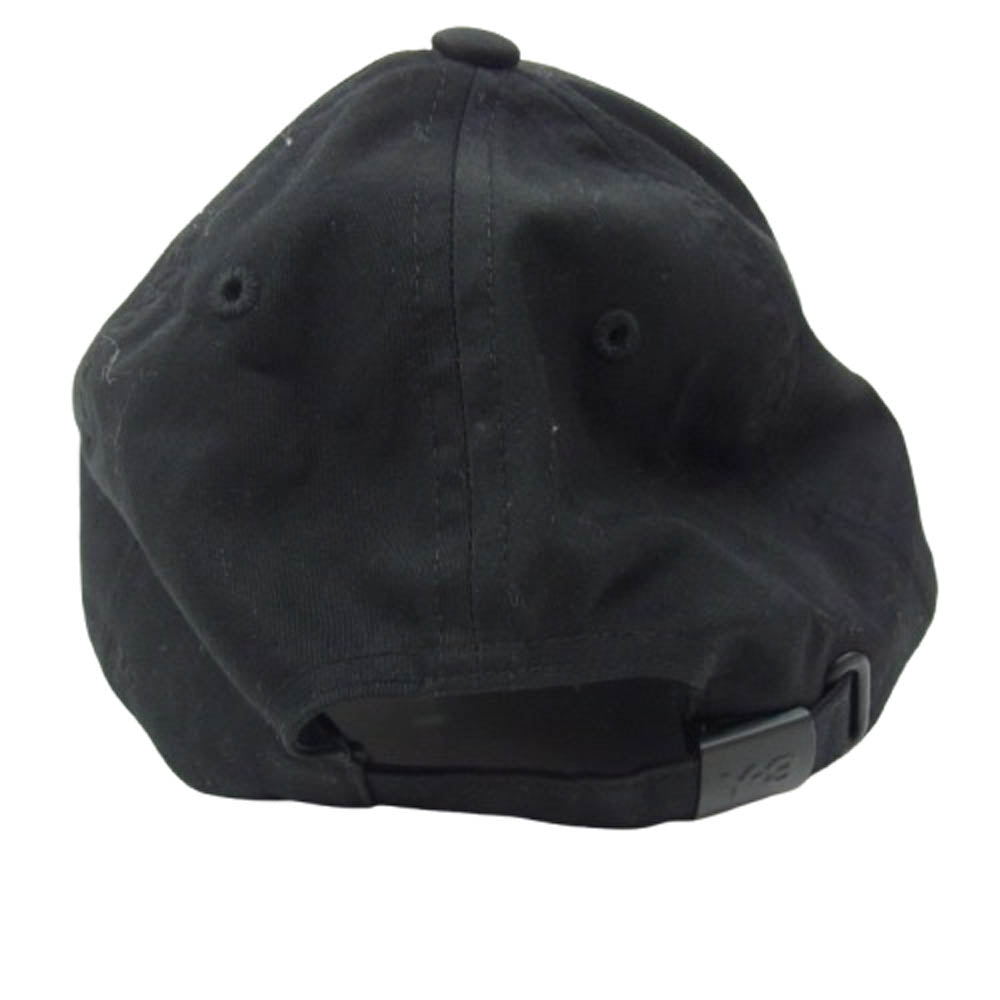 Y-3 Yohji Yamamoto ワイスリー ヨウジヤマモト HA6530 ロゴプリント ベースボール キャップ 帽子 ブラック系【中古】