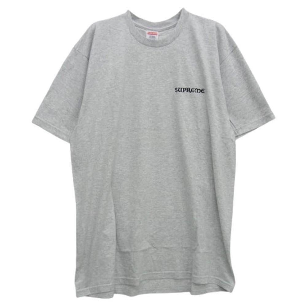 Supreme シュプリーム 23AW Worship Tee ワーシップ ワーシップ バックプリント Tシャツ 半袖カットソー グレー系 L【新古品】【未使用】【中古】