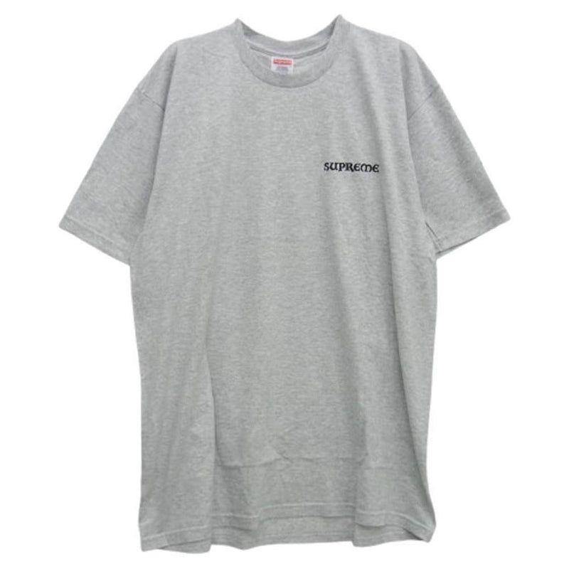 Supreme シュプリーム 23AW Worship Tee ワーシップ ワーシップ バックプリント Tシャツ 半袖カットソー グレー系 L【新古品】【未使用】【中古】