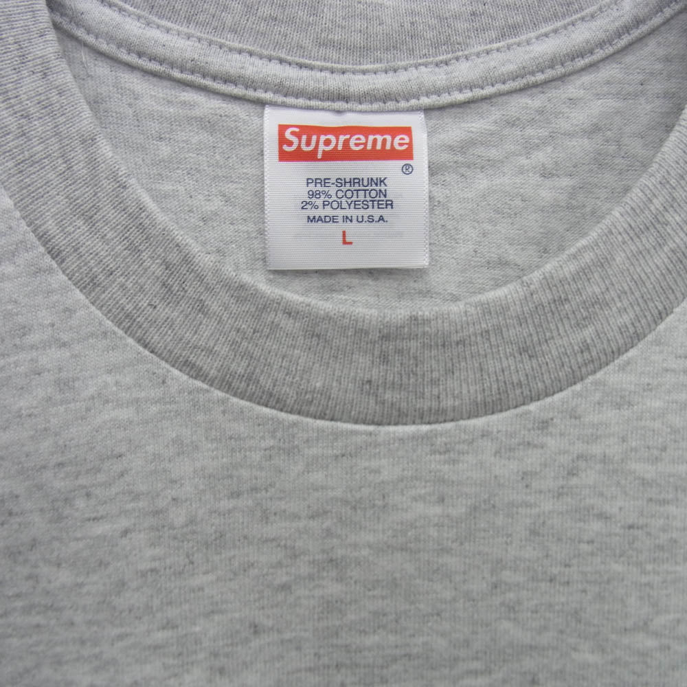 Supreme シュプリーム 23AW Worship Tee ワーシップ ワーシップ バックプリント Tシャツ 半袖カットソー グレー系 L【新古品】【未使用】【中古】