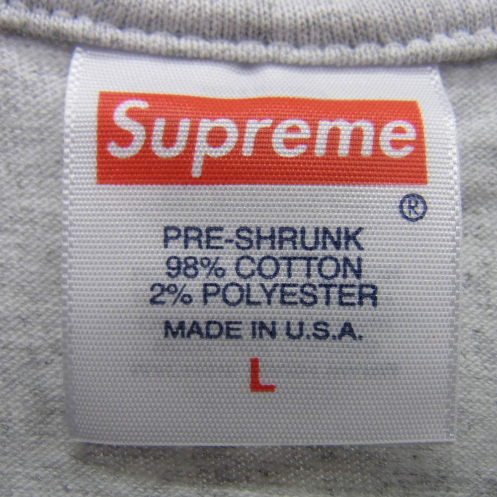 Supreme シュプリーム 23AW Worship Tee ワーシップ ワーシップ バックプリント Tシャツ 半袖カットソー グレー系 L【新古品】【未使用】【中古】